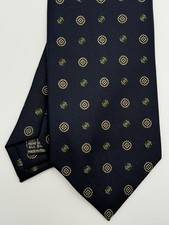 E. Marinella Napoli Navy Silk