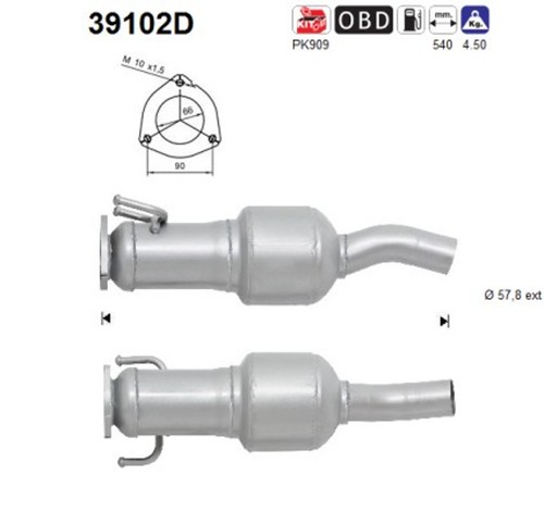 Catalizzatore 39102d per - 39102d,