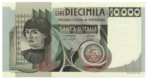 10000 lire ritratto uomo - lire, d'uomo