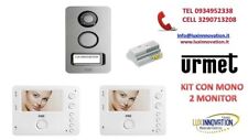  KIT VIDEOCITOFONO URMET VIVAVOCE TOUCH CON 2 MONITOR A COLORI 2 FILI 1722/81