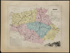 1880 - Carta Antica Gers -