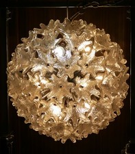 LAMPADARIO SPUTNIK  "   PAOLO VENINI PER VEART  " VETRI DI MURANO ANNI 60/70