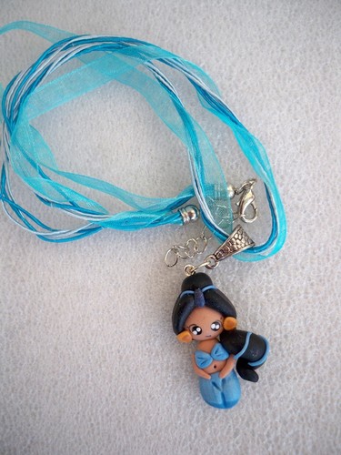 Collana ciondolo fimo fatto - collana, in