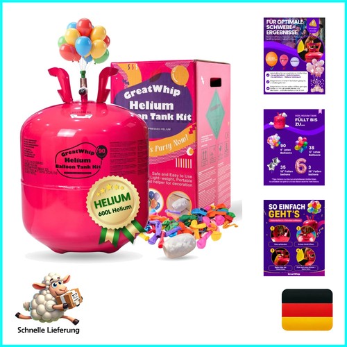 Greatwhip bombola gas elio - gas,