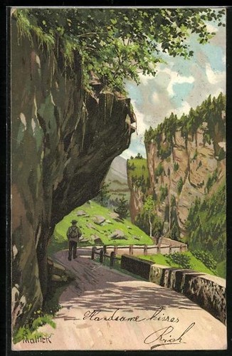Cartolina artista alfred - cartolina, d'artista
