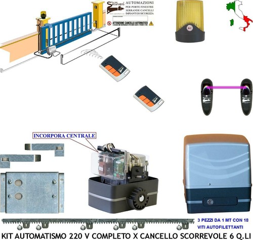 Cancello elettrico scorrevole - elettrico,