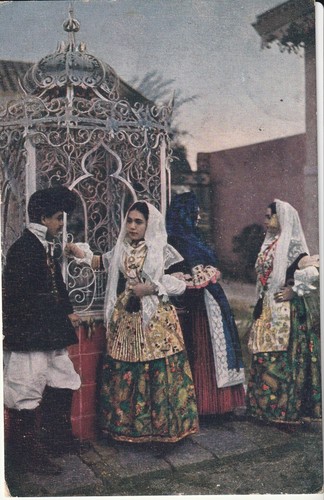 Cagliari costumi di - -, pirri