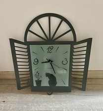 Orologio da Parete KARLSSON Stile Art Deco con Motivo Gatto