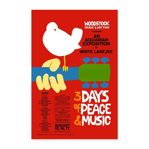 Woodstock festival poster - woodstock,