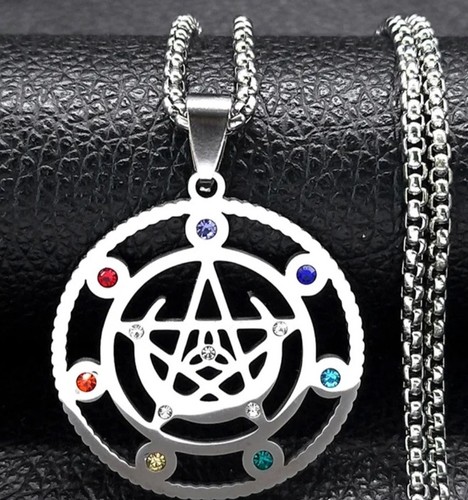 Collana wiccan pentagramma - collana,