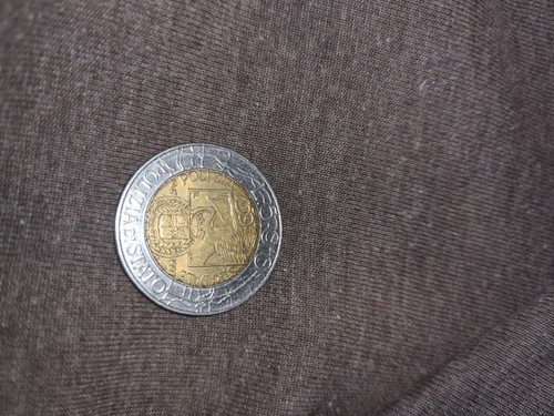 Moneta 500 lire - moneta, polizia