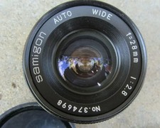 OBIETTIVO SAMIGON AUTO GRANDANGOLO 28MM 1: 2,8 CANON