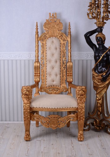 Poltrona trono barocco