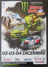 2016 MONZA RALLY SHOW dicembre Valentino Rossi winner original poster