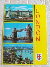 Cartolina Londra, LONDON, Anni '80, Big Ben, Tower Bridge, borough of Camden