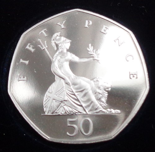 Moneta 50p pence - moneta,