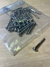 VITE ACCIAIO INOX 3,5X25 PLASTICA LEGNO TESTA CILINDRICA DOPPIO INSERTO 30PZ