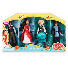 Nuovo Disney Store Elena di Avalor Mini Doll Set 5'' Elena, Mateo, Naomi, Gabs