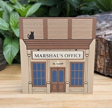 Vintage 1989 The Cat's Meow Wooden Building Wild West Series Marshal's Office