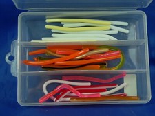 33 spaghetti silicone per la pesca alla trota, pesca in mare, + scatola yo-zuri