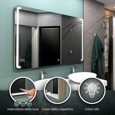 Specchio LED OSLO | 3 colori di copertina | Interruttore