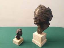 DEA BENDATA BRONZO D'EPOCA