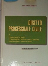 Mandrioli diritto processuale - diritto,