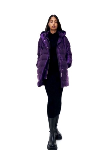 Cappotto imbottito zara viola - imbottito,