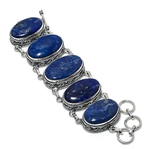 Bracciale lapislazzuli gemma - bracciale,