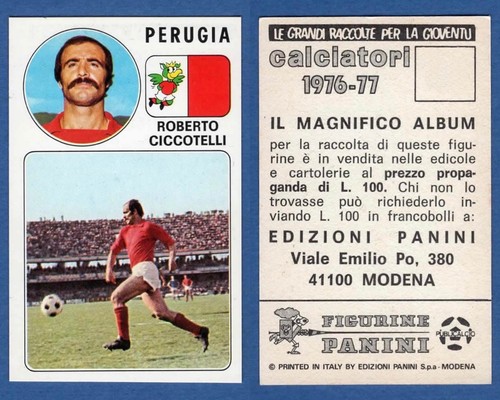 Figurina calciatori panini - figurina,