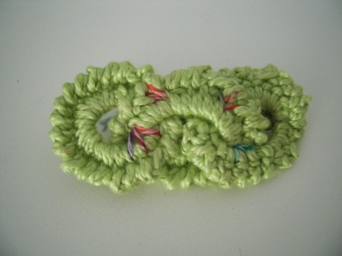 Crochet hair clip - crochet,