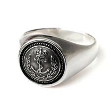 Anello ancora uomo argento 925