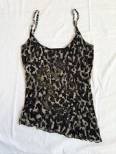 Sonia Fortuna Maglia Drago Paillettes Cami Top S