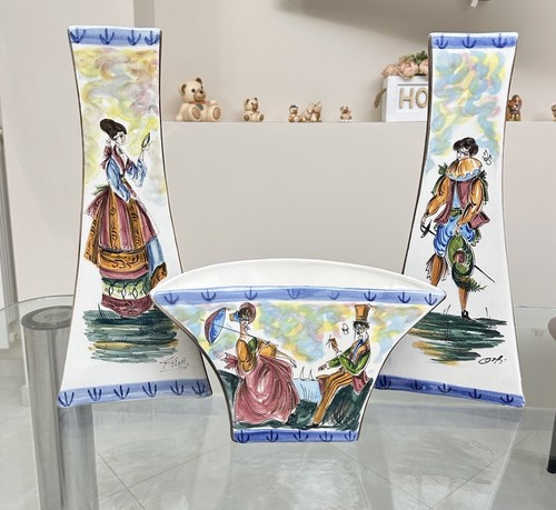 Tris vasi portafiori ceramica - tris,