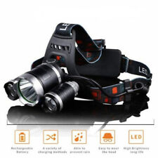 TORCIA LAMPADA FRONTALE 3 LED 10000 LUMEN RICARICABILE LED CREE T6 + 2 BATTERIE