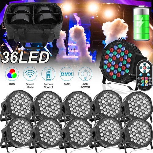 10x batteria 180w rgb led - rgb, 36