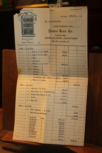 Antica fattura 1929 provus - 1929,