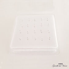 20X PIERCING ARGENTO IPOALLERGENICO 925% 1.1 MM BAMBINE ROTONDI NASO