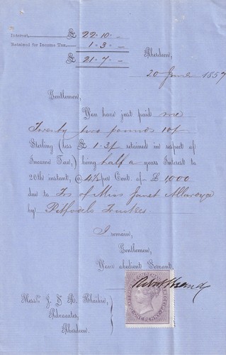 1857 aberdeen rarissima - aberdeen,