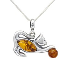 Collana con ciondolo gattino