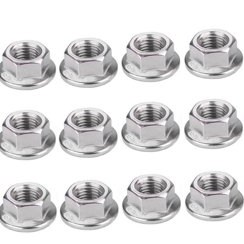 12x dadi pista acciaio - acciaio, inox