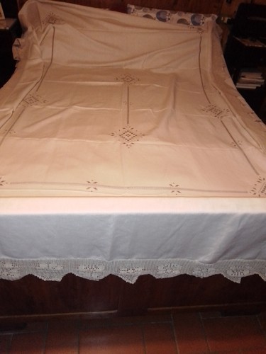 Coperta ricamata mano - coperta, punto