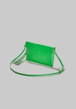 Pochette in ecopelle verde o