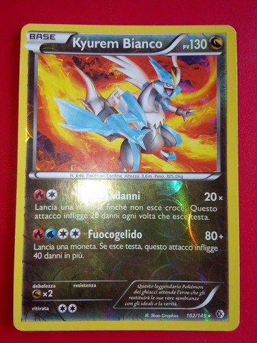 Pokemon card kyurem bianco - card,