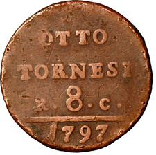 1797 Italian States NAPLES 8