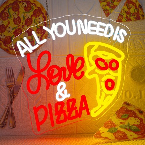 Insegna led pizza lampada - pizza, neon