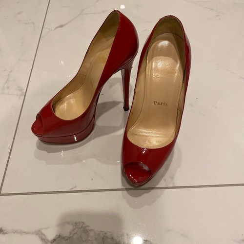 Christian louboutin peep red - christian,