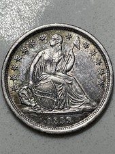 1839 Seduto Liberty Dime