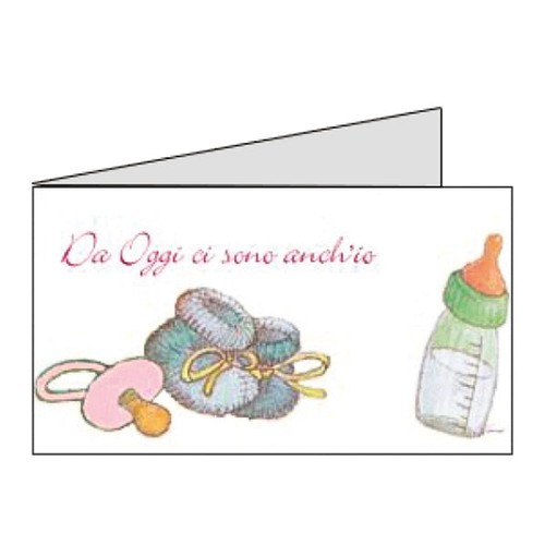 Set biglietti biberon e - set, 20