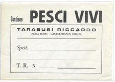 MODENA (1147) - CASTELFRANCO EMILIA  Pesci vivi, TARABUSI RICCARDO - ETICHETTA
